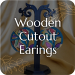 wooden cutout earrings images